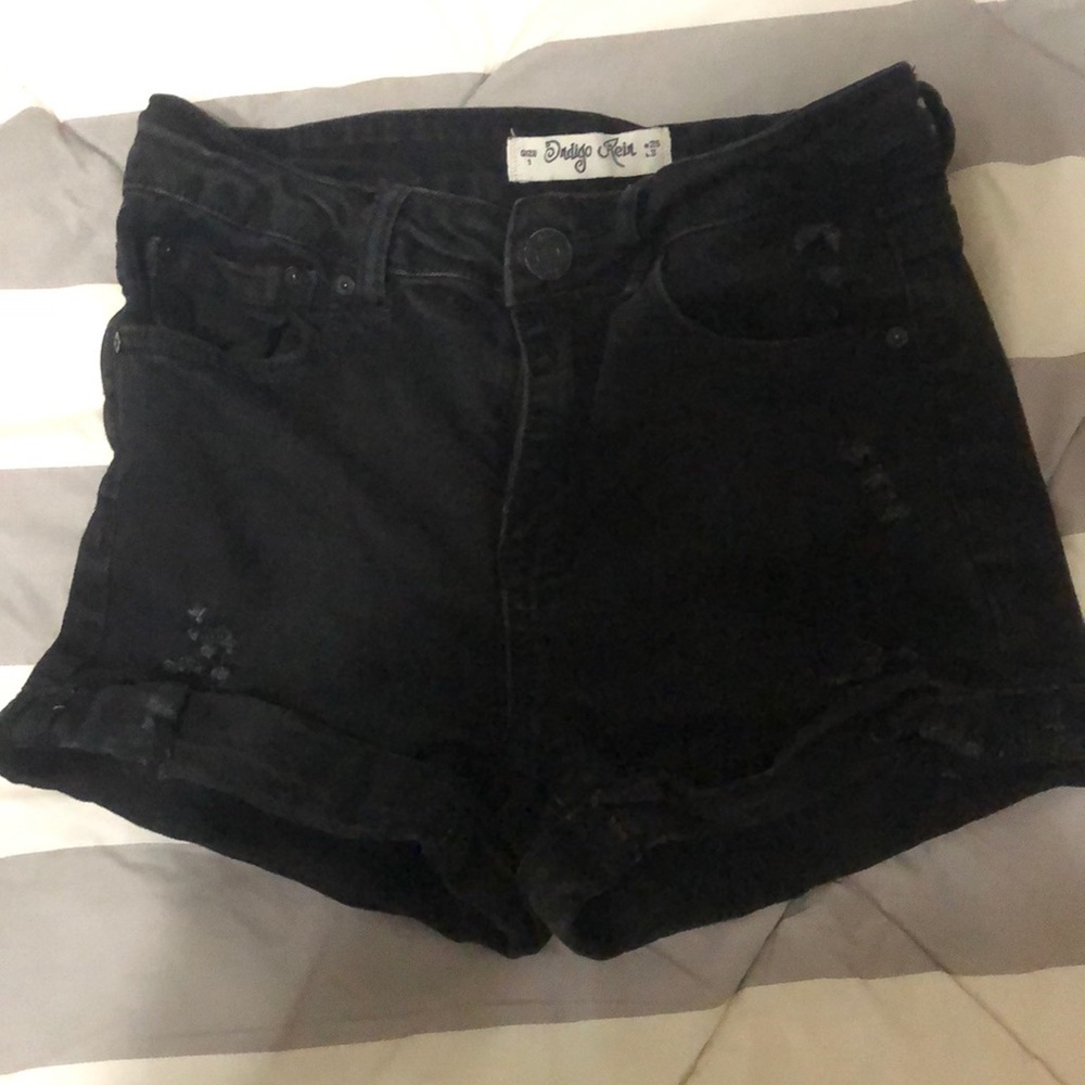 Size 1 black jean shorts